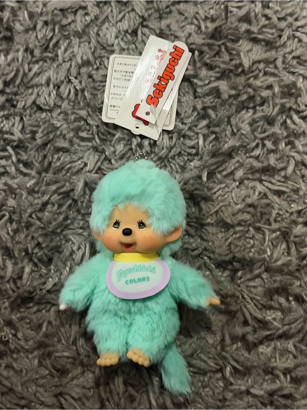 Monchhichi Colors Plush Keychain - Mint Green Monchhichi